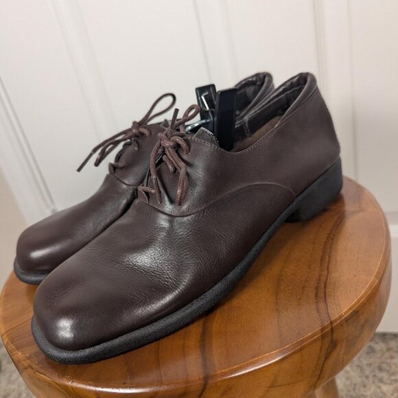 Hush Puppies Brown Leather Oxfords | Size 7 - Picture 1 of 6